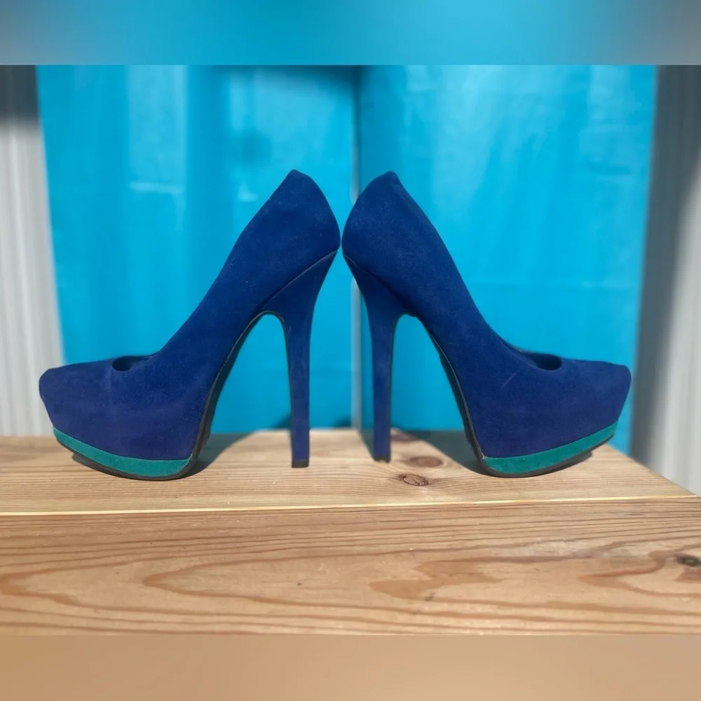 Platforms cobalt blue size 6
